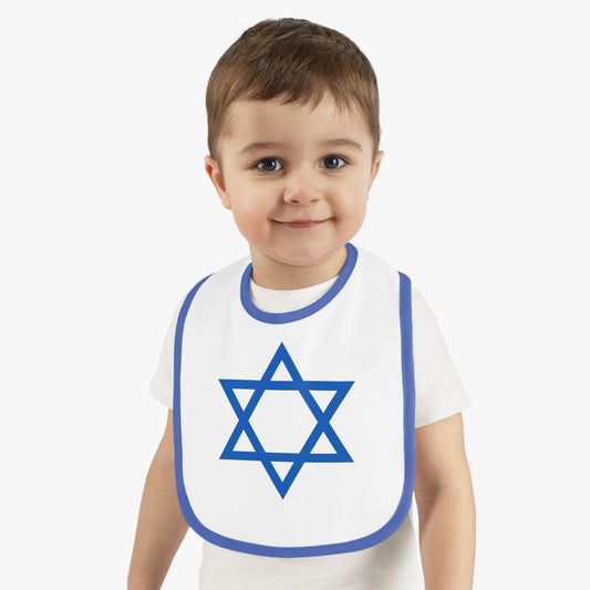 Baby Bib Star of David, Blue